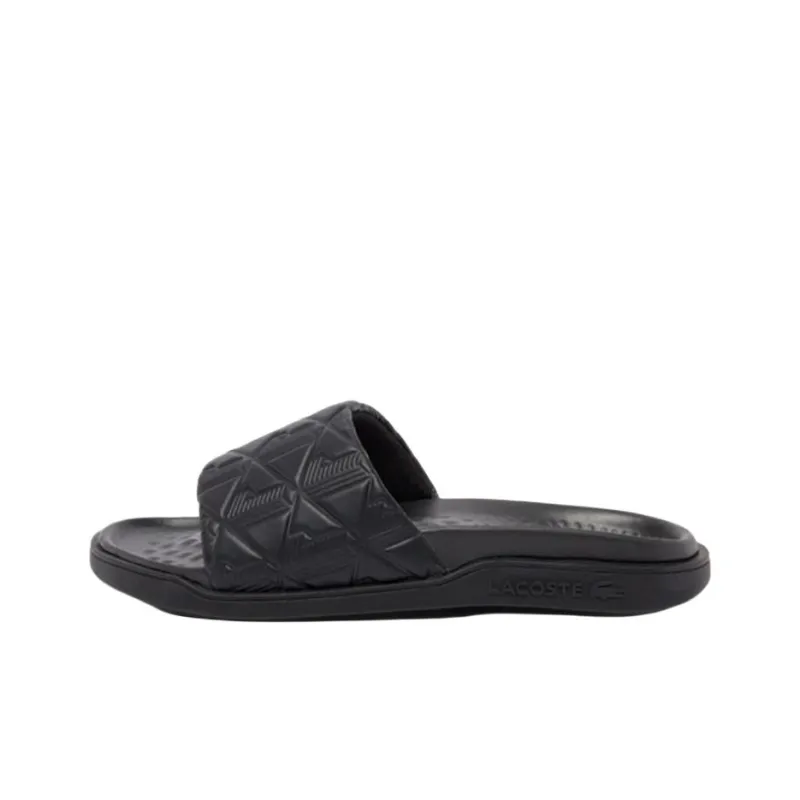 LACOSTE Slip Resistant Abrasion Resistant Slide Slippers Women's Black-0