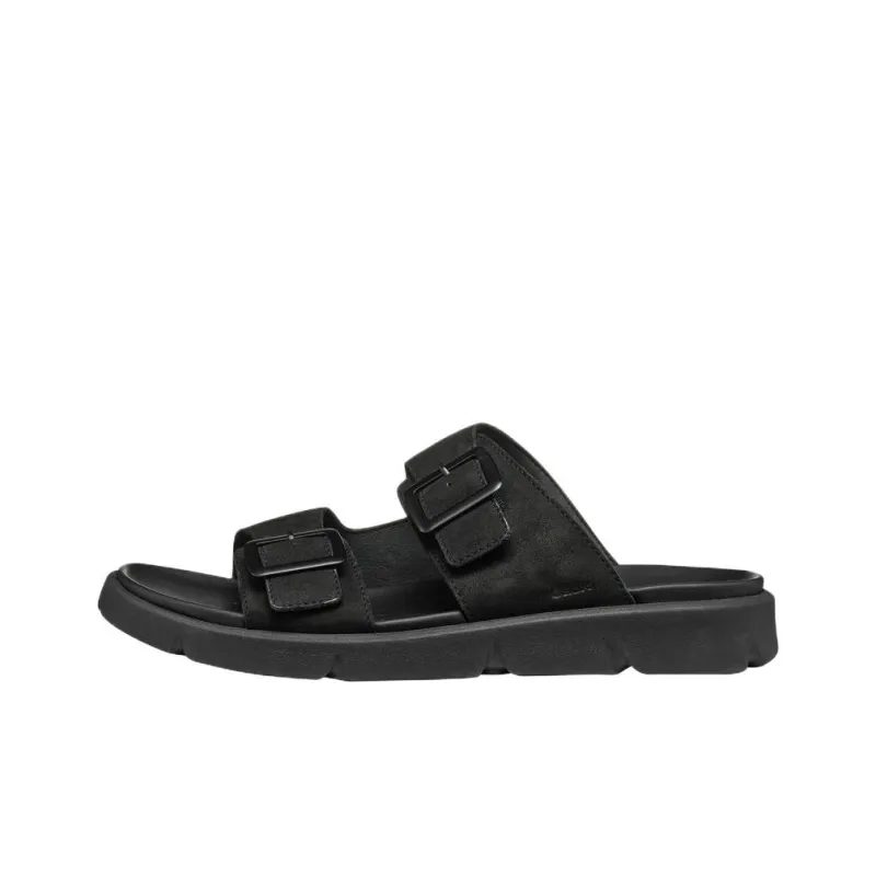 GEOX Xand 2s Abrasion Resistant Slide Slippers Men's Black-0
