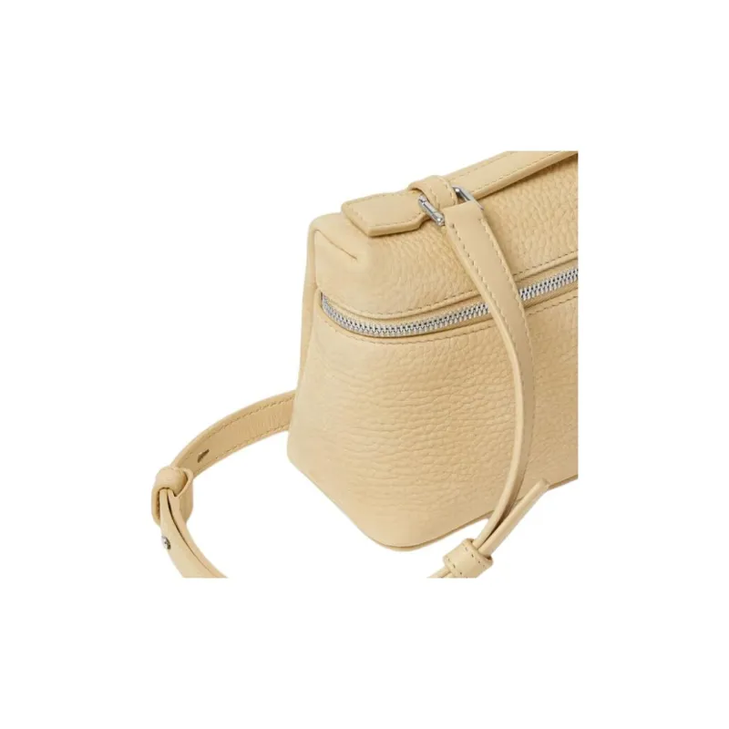 Loro Piana Calfskin Handbag Regular Women's Cream-3