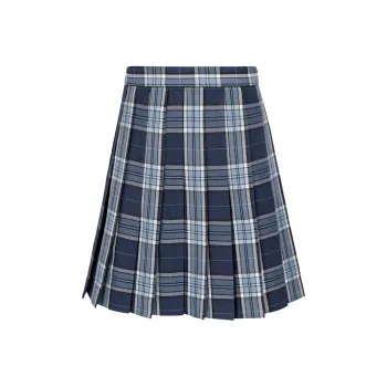 RIMUXINGHE Uniforms Women's [Kotani Eri 43cm]Plaid Skirt+Bow Tie