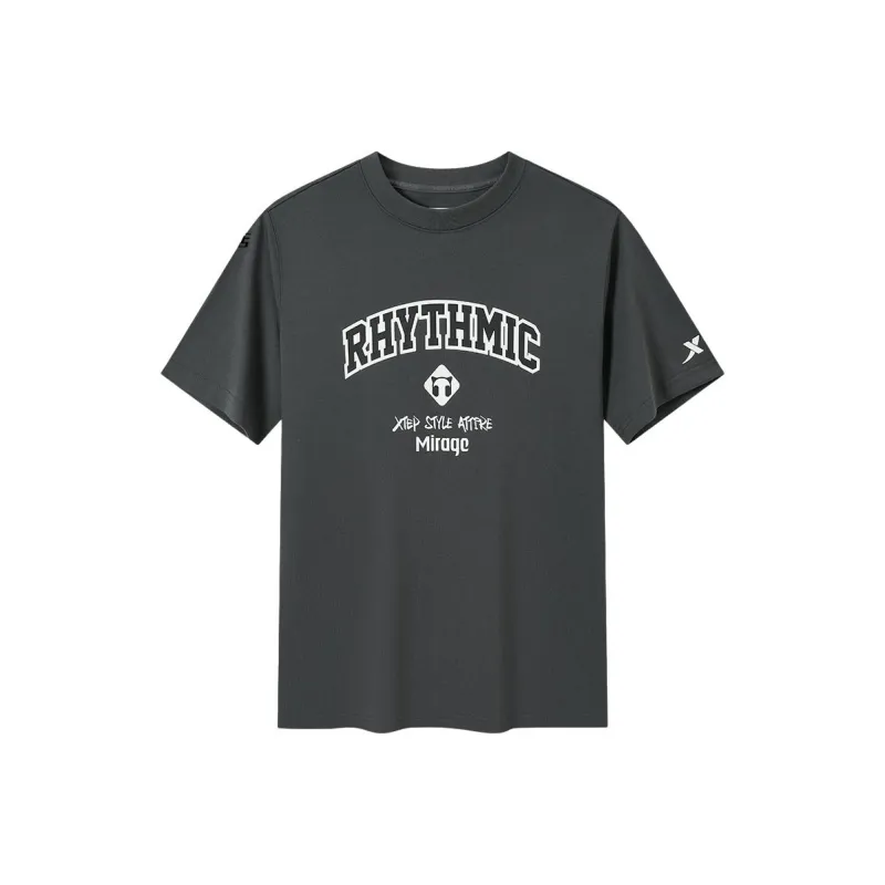 XTEP T Shirt Men's Mudstone Gray-0
