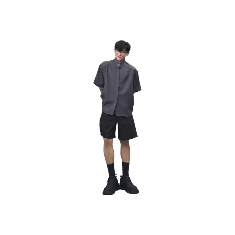 CORNILOT Casual Shorts Unisex Phantom Black-2