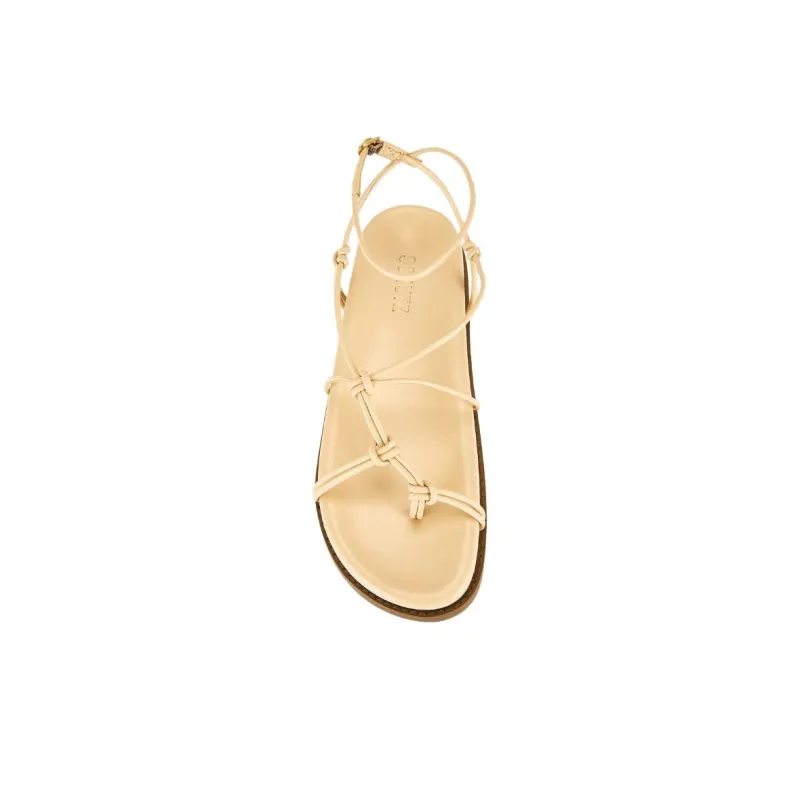 Schutz Calabria One Strap Sandals Women's Beige-5