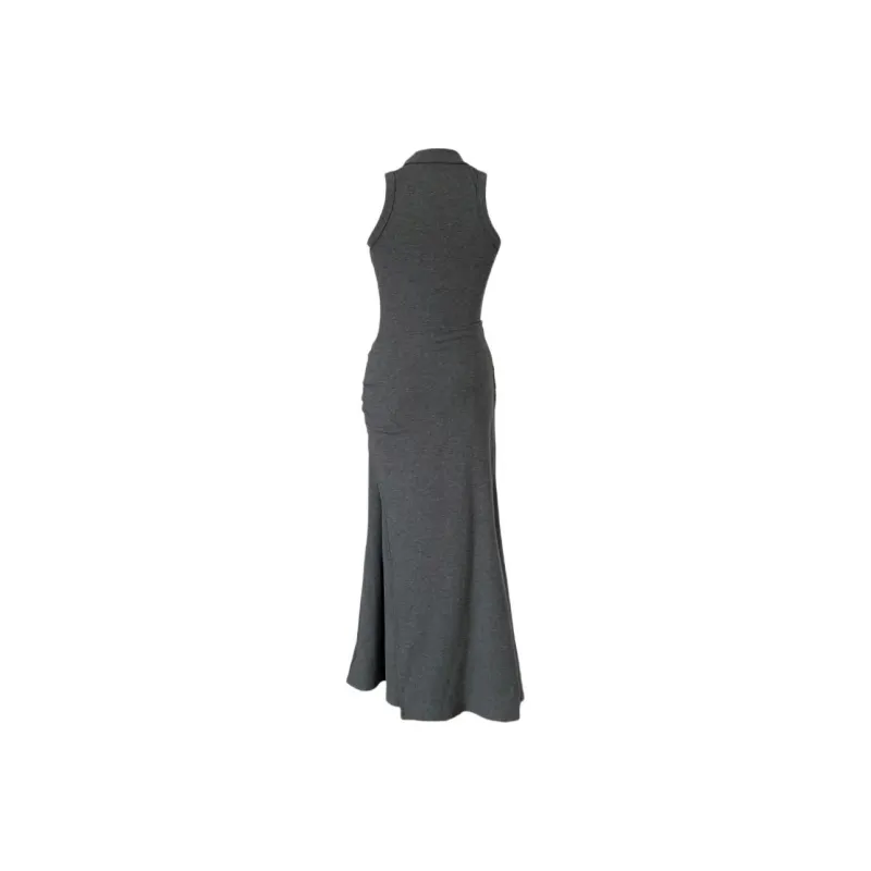DOKZB Sleeveless Dresses Women's Dark Gray-1