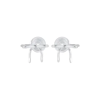 MISS XIA JWY Silver Plated Copper Clip On Earrings Unisex