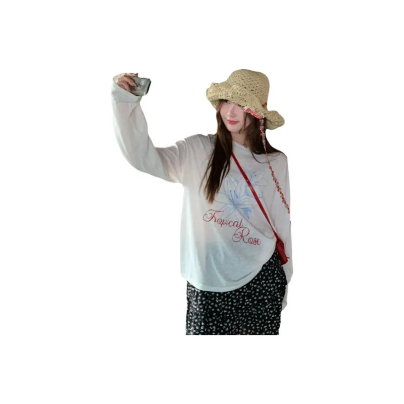 SUSANSAN T Shirts Women's White-2