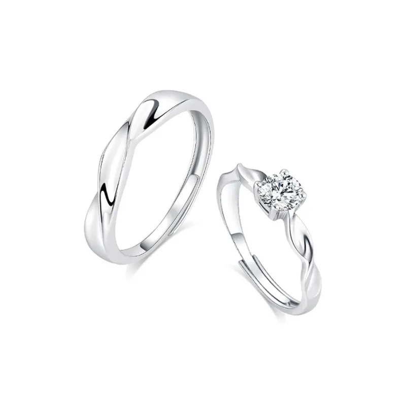 SEEPD Colored Glaze Zircon Ring Unisex-0