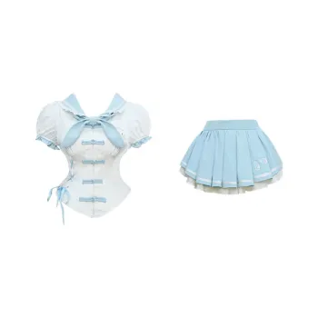 Udon House Two Piece Skirt Sets Women's