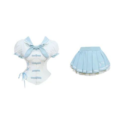 Udon House Two Piece Skirt Sets Women's