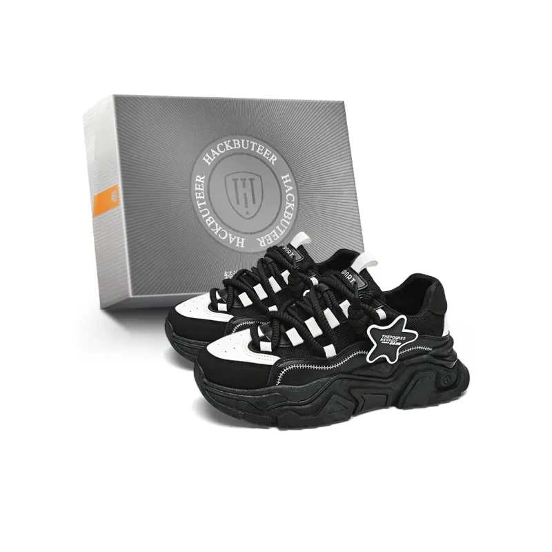 HACKBUTEER Low Top Chunky Sneakers Men's Box Included-5