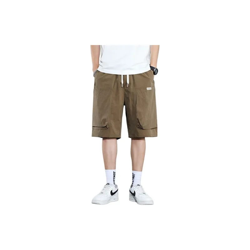 JEANSWEST Casual Shorts Unisex Camel-0