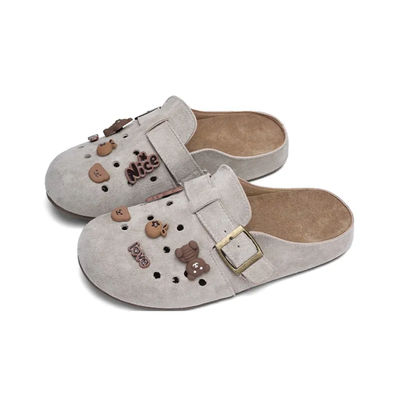XMISTUO Quiet Slip Resistant Closed Toe Slippers Women's-5