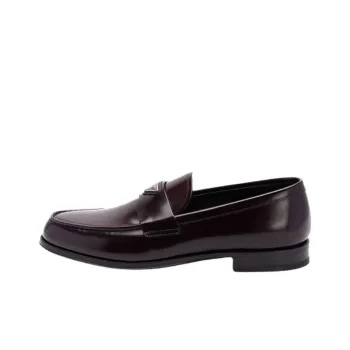 PRADA Loafers Men Burgundy