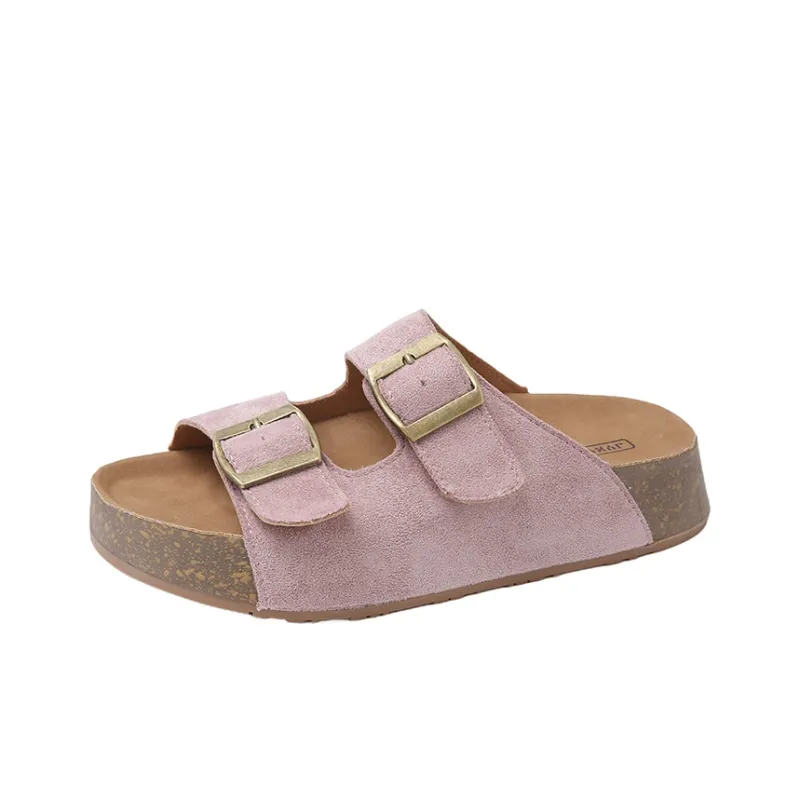 BBMTR Slide Slippers Women's Ecru/Khaki/Pink/Yellow-11