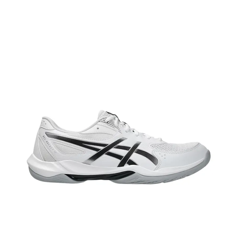 Asics GEL ROCKET 12 Anti Slip Wear Resistant Low Top Training Shoes Men's White Black-1