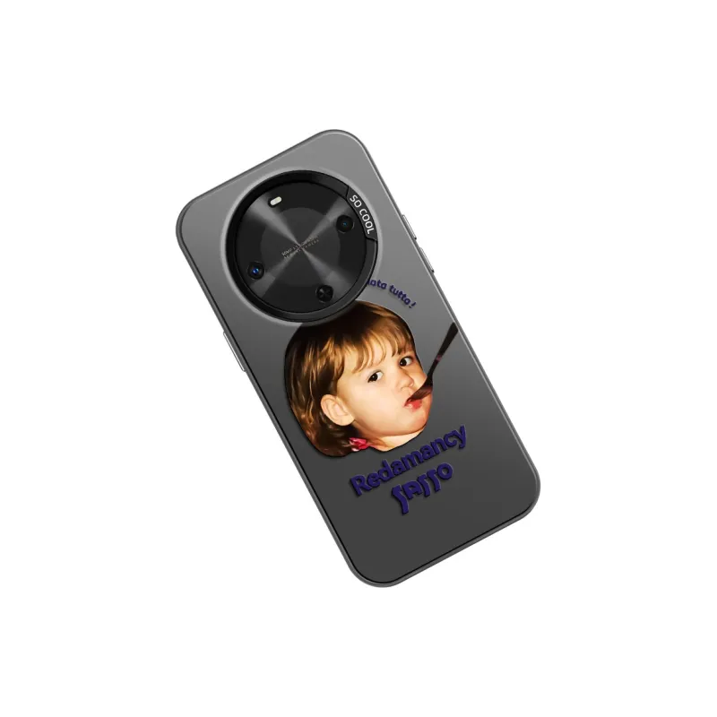 YAOCAI Acrylic Material Biting Spoon Little Boy Phone Cases Compatibility With MVMOM 30/20 Trendy And Cool-7