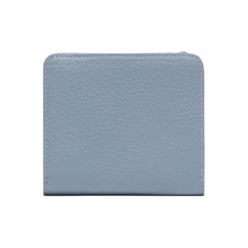 LACOSTE Cow Leather Wallet Women's Sky Blue-1