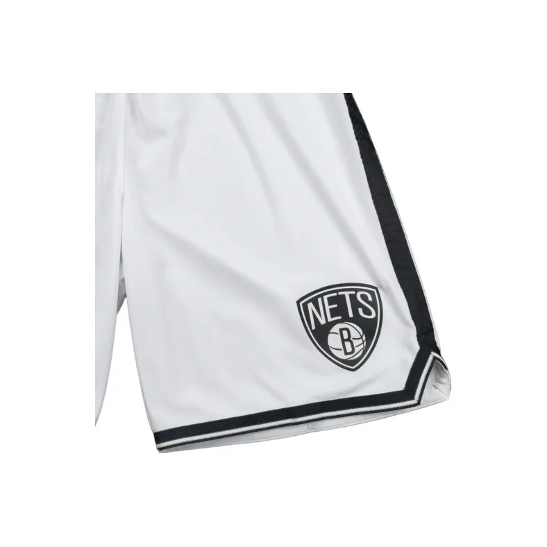 Adidas x NBA New Jersey Nets SWINGMAN Fan Edition Basketball Shorts Unisex White-3