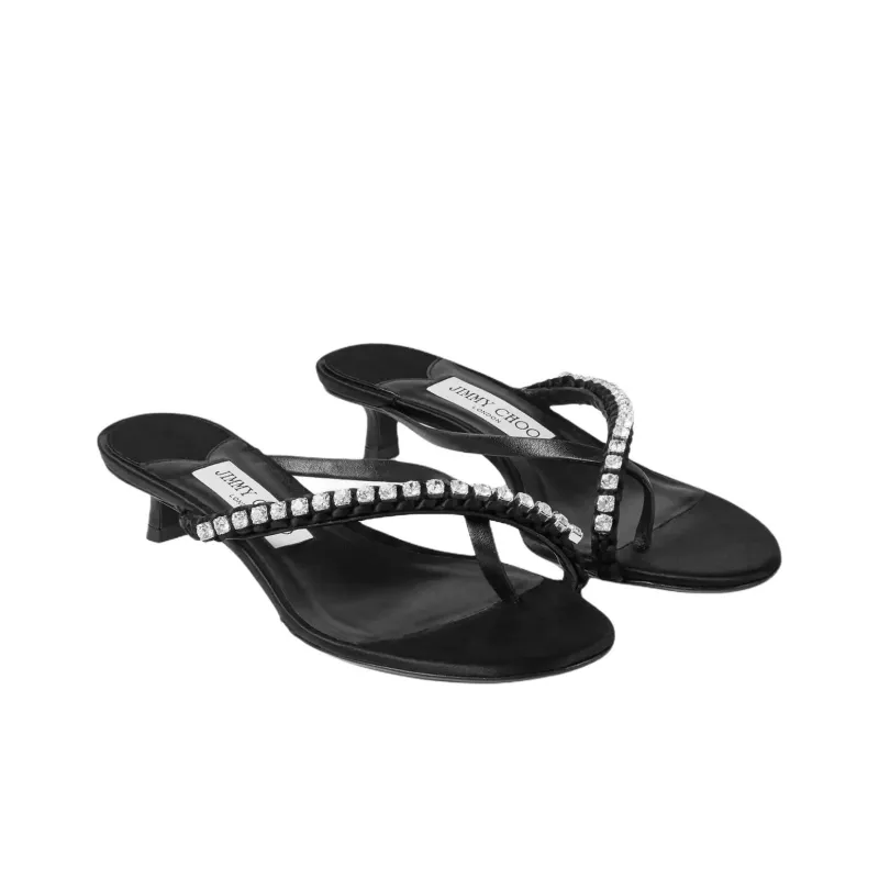 Jimmy Choo Flip Flops Women's Black-2
