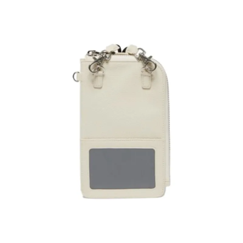 LACOSTE PU Cell Phone Pouch Women's White-2