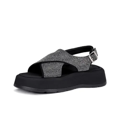 JESSICA SOPHIA One Strap Sandals Women's Gunmetal