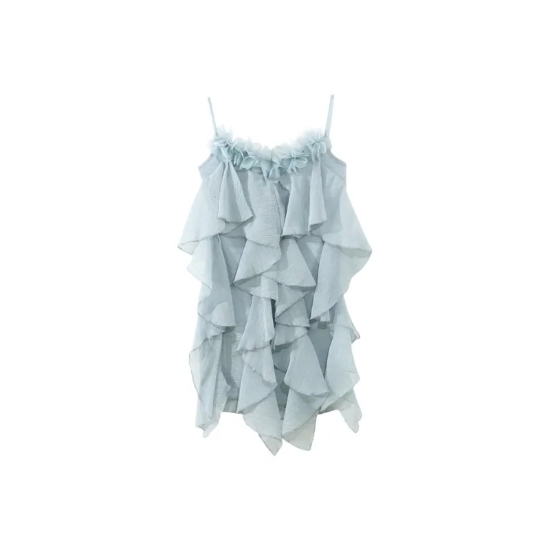 YGPRW Slip Dresses Women's Blue-0