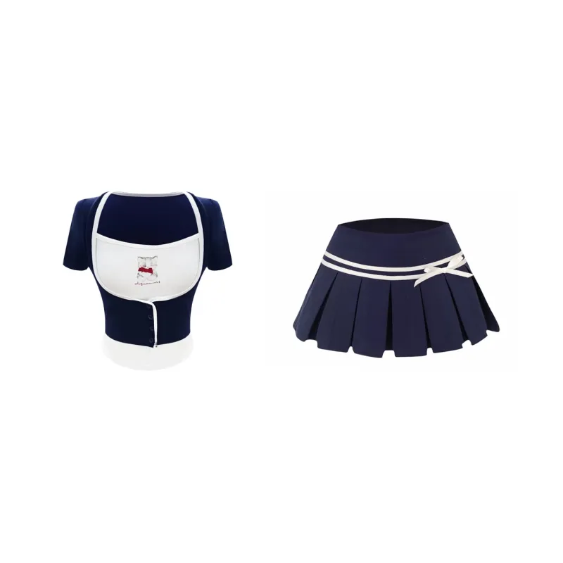 Udon House Two Piece Skirt Sets Women's Set-0