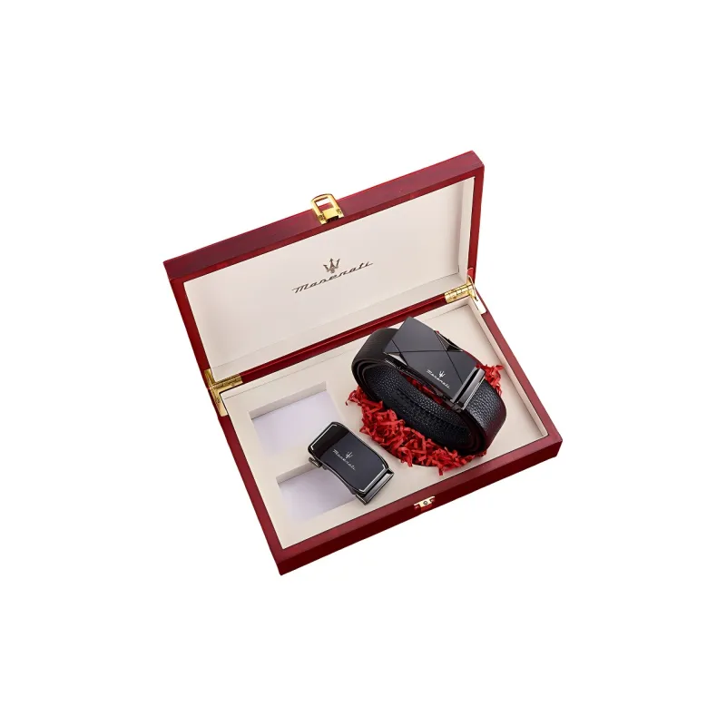 Maserati Cow Leather Belts Men's 3.5cm-8
