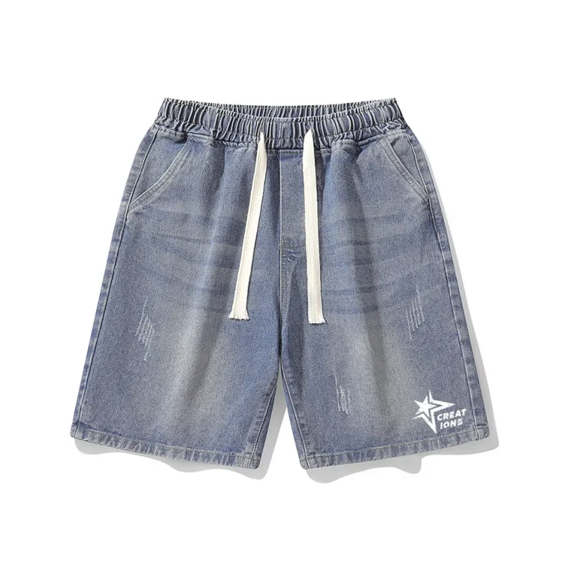 Colorful Creations Denim Shorts Unisex-0