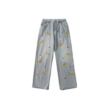 HKRXEC Jeans Men Blue