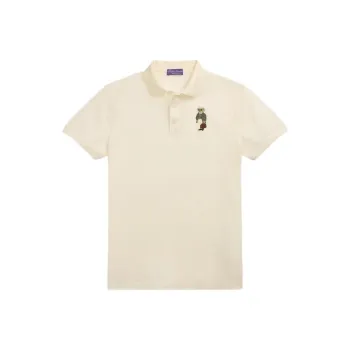 Ralph Lauren Purple Label Polo Bear embroidery Polo Shirt