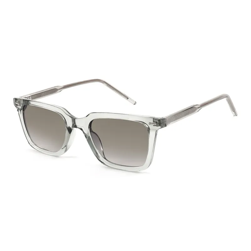JEKA TR/Memory Plastic Metal Square Sunglasses Unisex-11