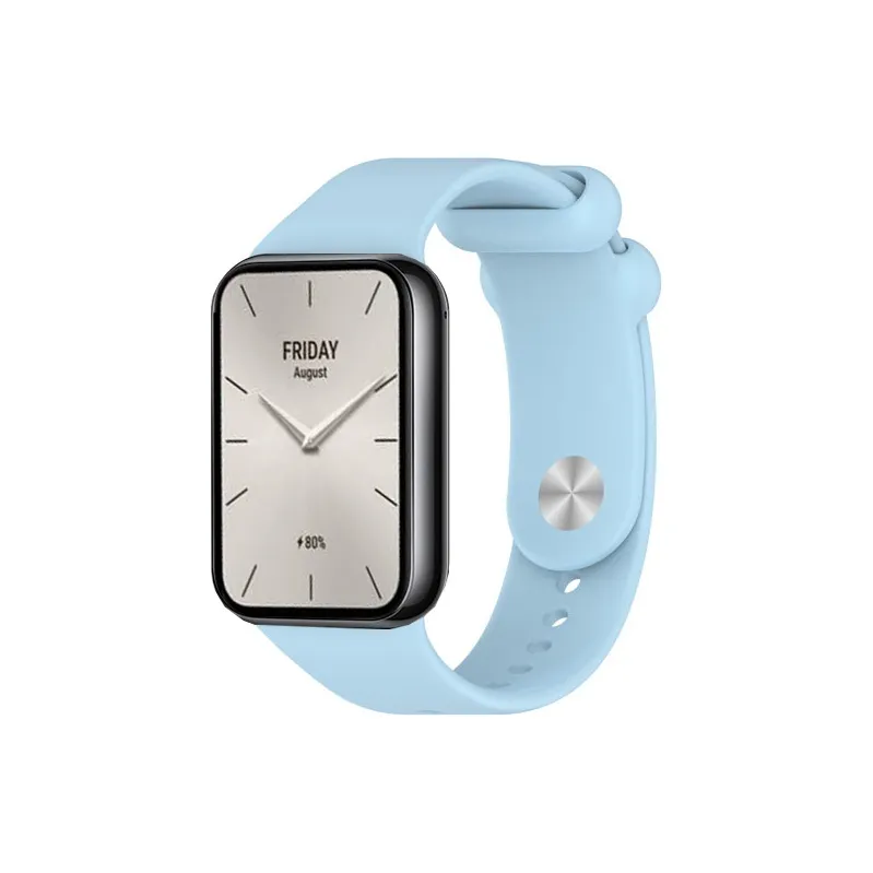 MUZHITIANKONG Xiaomi Red Beige Compatibility Watch Band 150 240mm Silicone Material-1