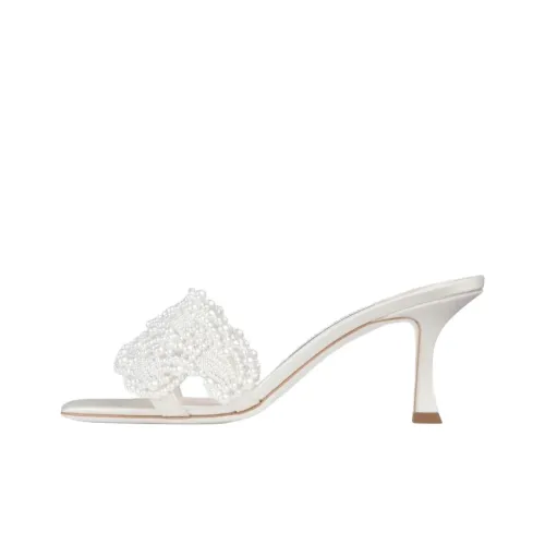 Jimmy Choo Slide Slippers Women's White