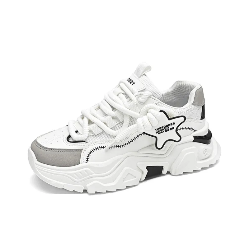 HACKBUTEER Low Top Chunky Sneakers Men's Box Included-2