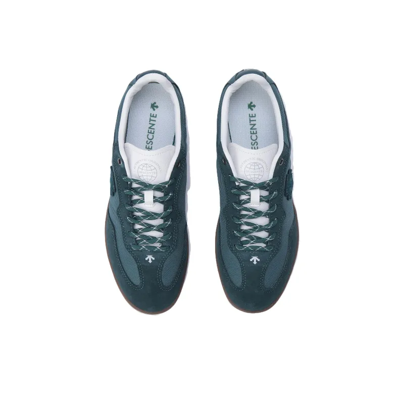 DESCENTE Edge Court Wear resistant And Lightweight Low Top Canvas Shoes Unisex Green-2