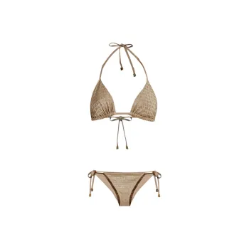 BALMAIN Two Piece Swimsuit Women's Brown
