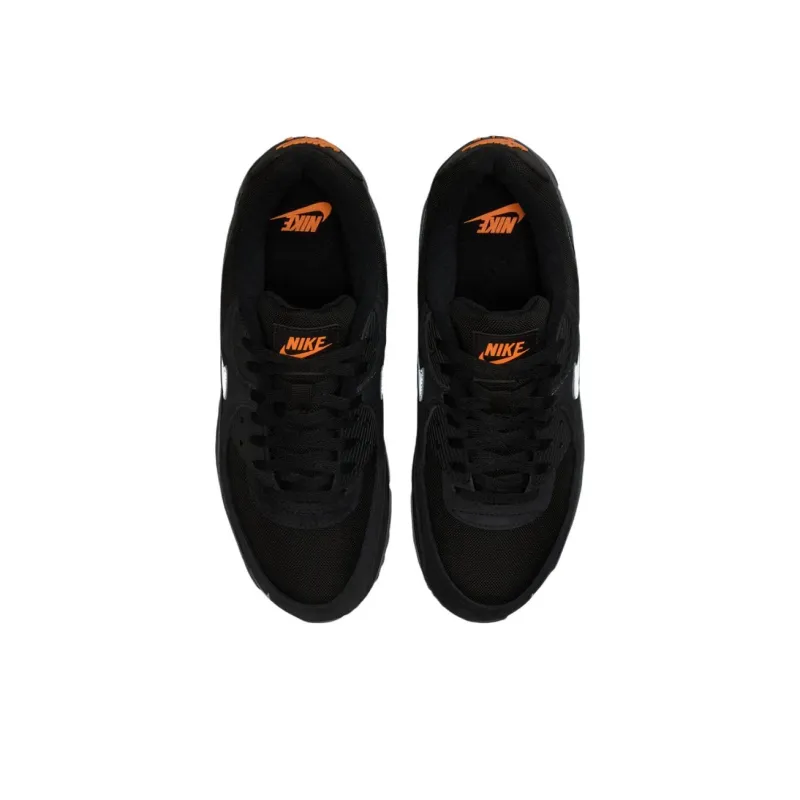 Nike Air Max 90 Anti Slip Wear Resistant Low Top Casual Running Shoes Unisex Black-2