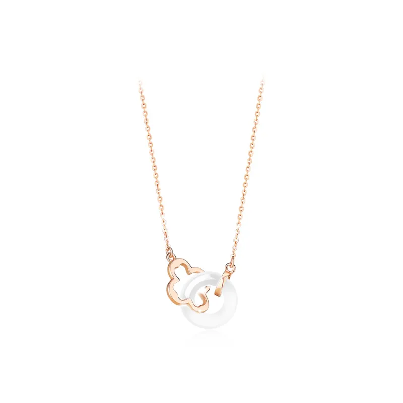 GIFU Chalcedony Jade Necklaces Women's-0