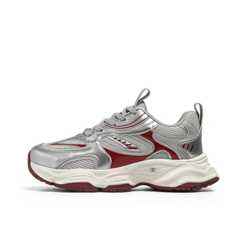 ROBINHOOD Cushioning, Slip Resistant, Abrasion Resistant, Coverage, Support, Lightweight Low Top Chunky Sneakers Men's-5
