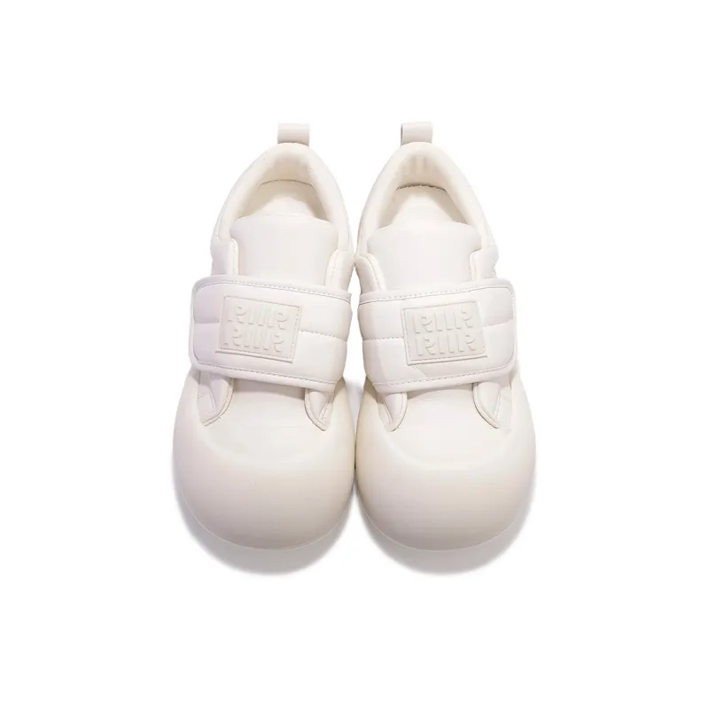 Shen Linsen Anti Slip Wear Resistant Low Top Skateboard Shoes Women's Raw White-3