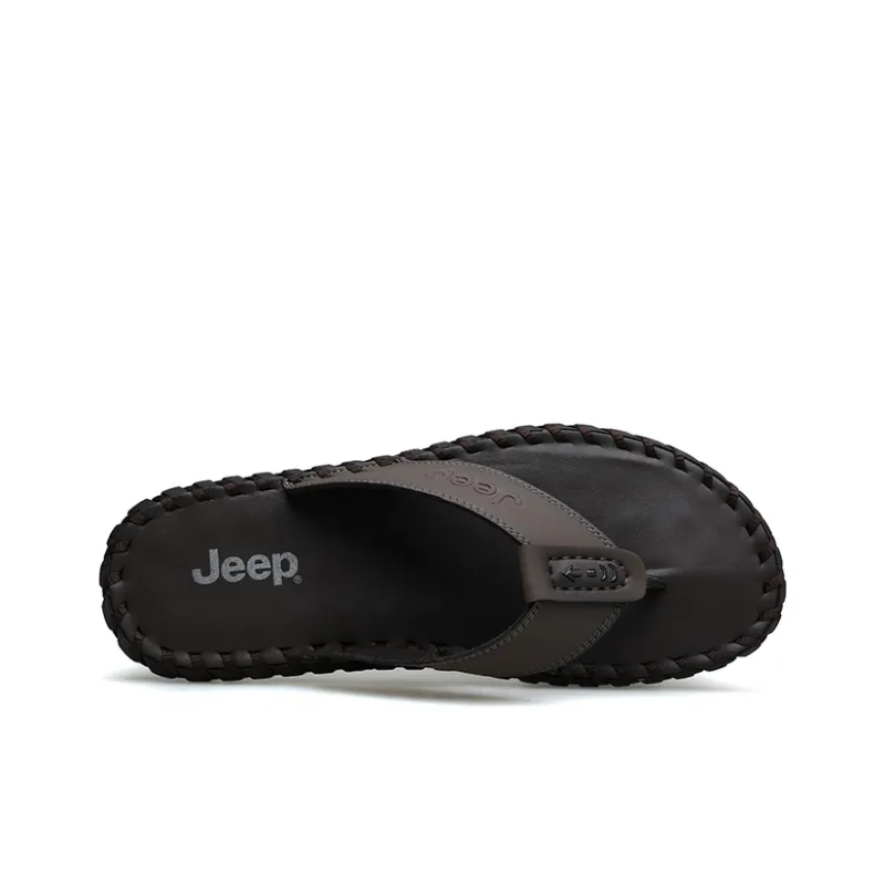 Jeep Rubber Sole Odor Resistant Slip Resistant Flip Flops Unisex-15