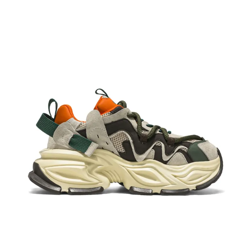 HACKBUTEER Low Top Chunky Sneakers Men's Box Included-4
