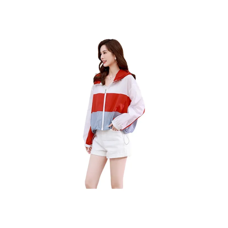 Flowers In Water Cropped Coat Women's-0