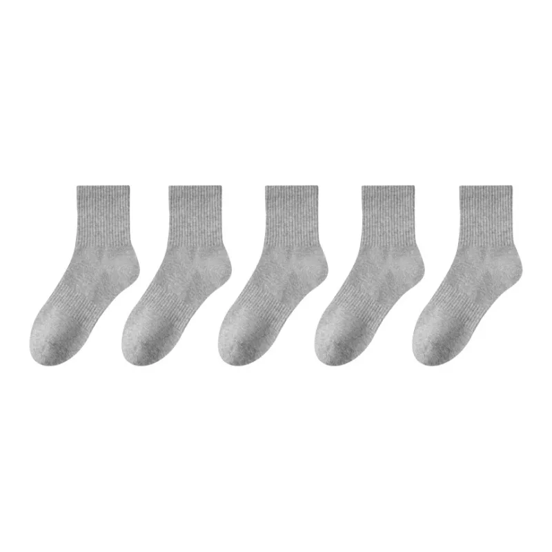 Lan Miao Mid Calf Socks Men's 5 Pack-6