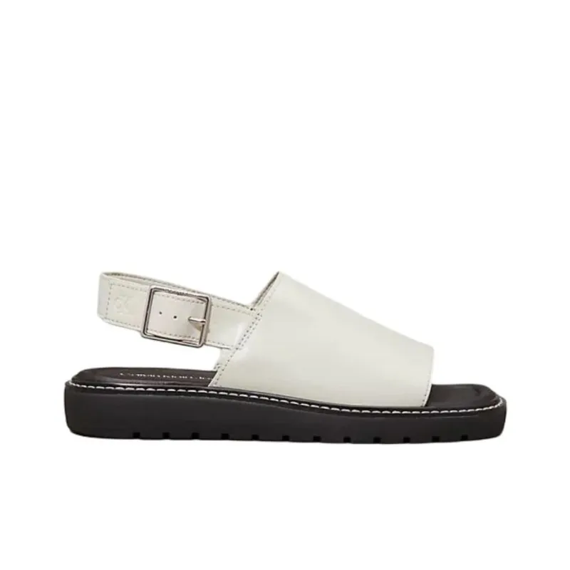 CKJ CALVIN KLEIN JEANS One Strap Sandals Women's White-1
