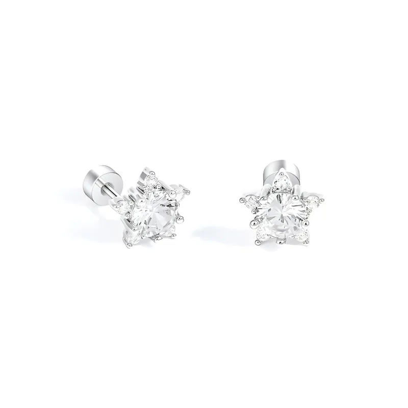 FUJA Alloy Stud Earrings Unisex-4