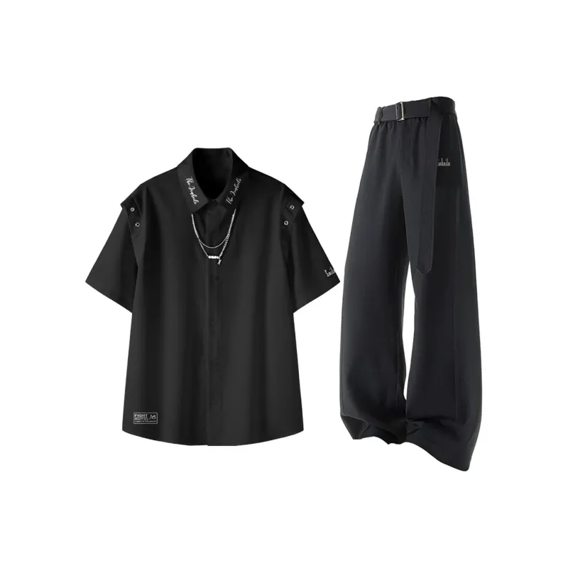 JINBEILE Shirt Matching Set Unisex-4
