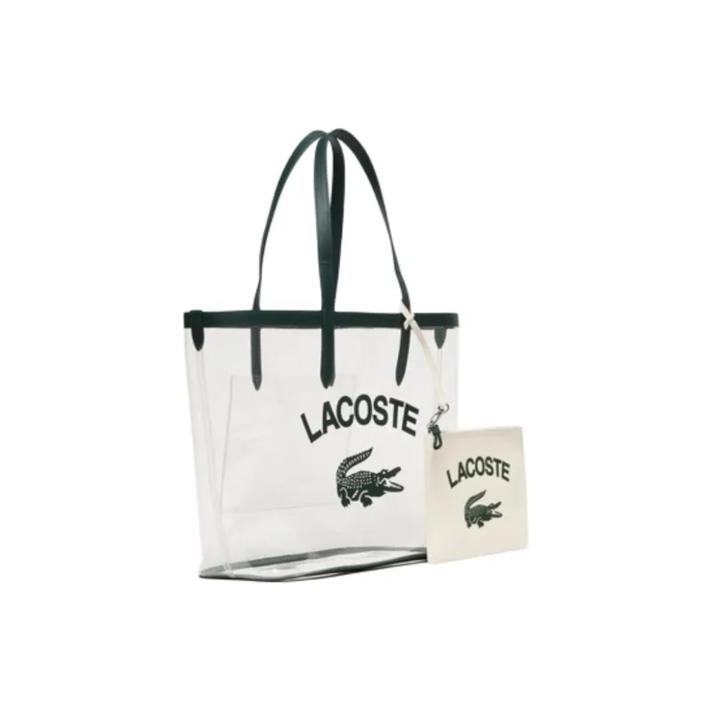 LACOSTE PVC Handbag Women's Transparent Green-2