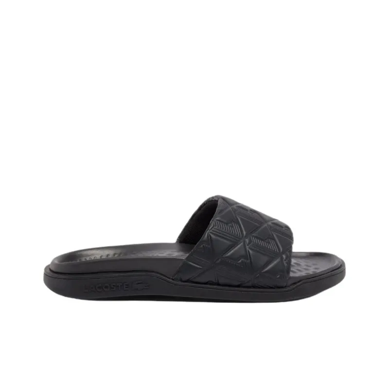 LACOSTE Slip Resistant Abrasion Resistant Slide Slippers Women's Black-1